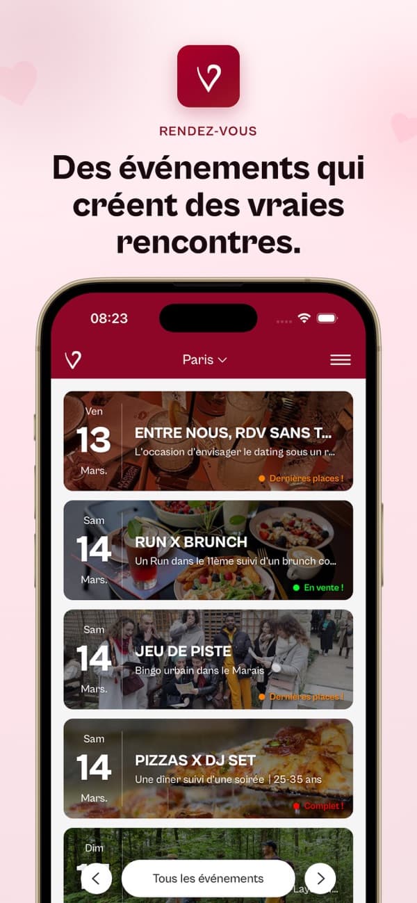 Capture d'écran de Rendez-vous